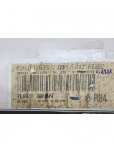 Recambio de cuadro instrumentos para volkswagen touareg (7la, 7l6, 7l7) 5.0 v10 tdi referencia OEM IAM 7L6920880N