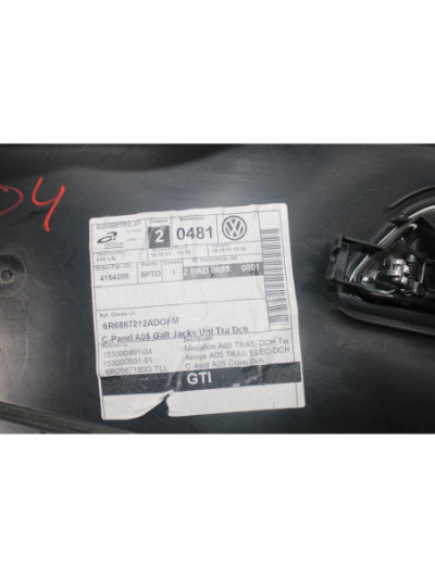 Recambio de guarnecido puerta trasera derecha para volkswagen polo v (6r1, 6c1) 1.4 gti referencia OEM IAM