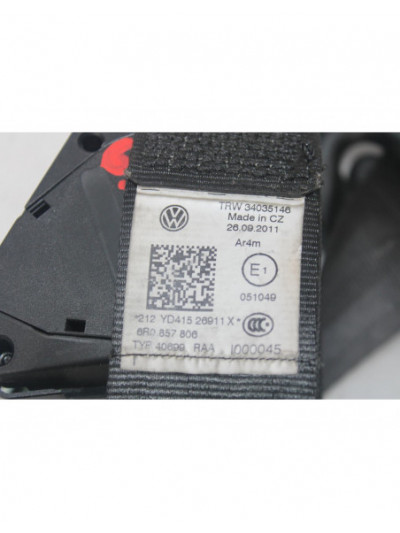 Cinturón seguridad trasero derecho VOLKSWAGEN POLO V 1.4 GTI 2020