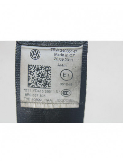 Cinturón seguridad trasero izquierdo VOLKSWAGEN POLO V 1.4 GTI 2020