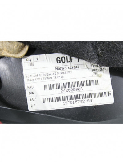 Guarnecido puerta delantera izquierda VOLKSWAGEN GOLF VII 1.6 TDI 2020