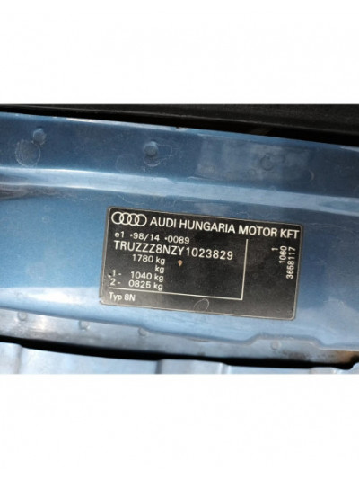 audi tt (8n3/8n9) del año 2004