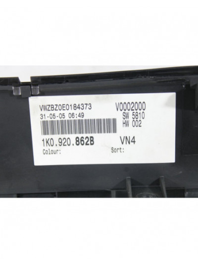 Recambio de cuadro instrumentos para volkswagen golf v (1k1) 1.9 tdi referencia OEM IAM 1K0920862B