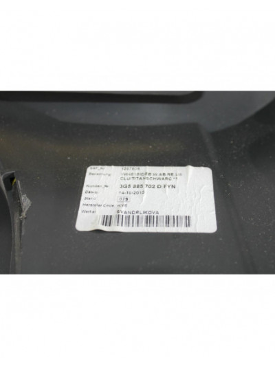 Airbag lateral trasero derecho VOLKSWAGEN PASSAT B8 1.6 TDI 2015