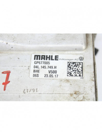 Intercooler VOLKSWAGEN CRAFTER Furgoneta 2.0 TDI Diesel 140CV 103KW 2017