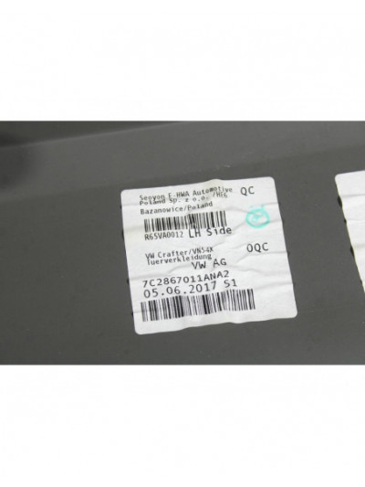 Recambio de guarnecido puerta delantera izquierda para volkswagen crafter furgoneta (sy_, sx_) 2.0 tdi referencia OEM IAM 7C0867