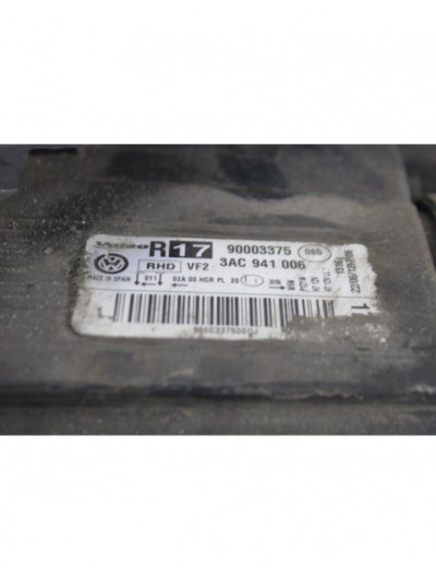 Recambio de faro derecho para volkswagen passat lim. (362) edition bluemotion referencia OEM IAM 3AC941006