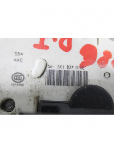 Recambio de cerradura puerta delantera izquierda para volkswagen polo (6c1) advance bluemotion referencia OEM IAM 5K1837015E