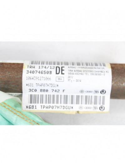 Recambio de airbag cortina delantero derecho para volkswagen passat lim. (362) edition bluemotion referencia OEM IAM 3C0880742F
