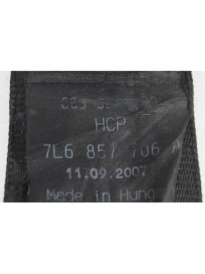 Recambio de cinturon seguridad delantero derecho para volkswagen touareg (7la) tdi v6 referencia OEM IAM 7L6857706A