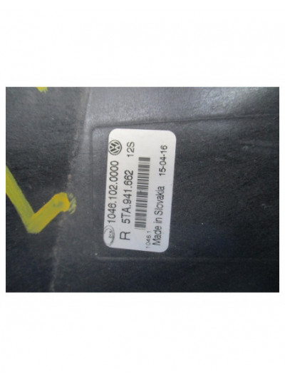 Recambio de faro antiniebla derecho para volkswagen touran (5t1) advance bmt referencia OEM IAM 5TA941662