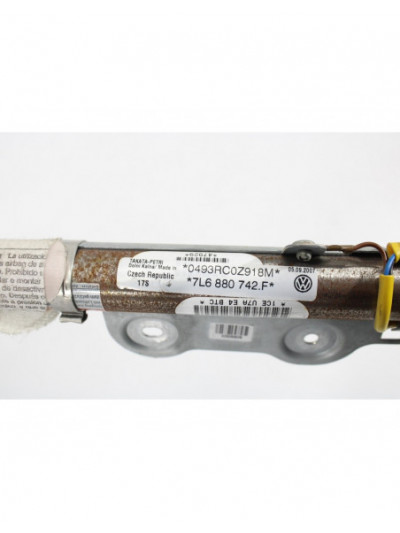 Recambio de airbag cortina delantero derecho para volkswagen touareg (7la) tdi v6 referencia OEM IAM 7L6880742F