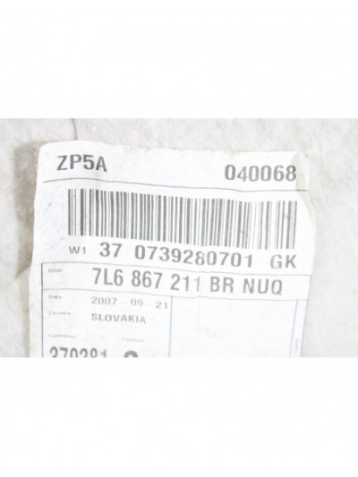 Recambio de guarnecido puerta trasera derecha para volkswagen touareg (7la) tdi v6 referencia OEM IAM 7L0863981A