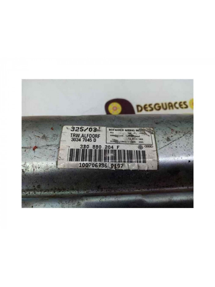 Recambio de airbag delantero derecho para volkswagen passat berlina (3b3) 1.9 tdi referencia OEM IAM 3B0880204F