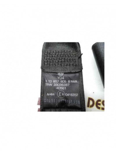 Recambio de cinturon seguridad trasero izquierdo para volkswagen touran (1t1) 1.9 tdi referencia OEM IAM 1T0857805B