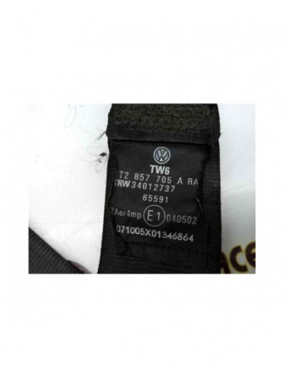 Recambio de cinturon seguridad delantero izquierdo para volkswagen touran (1t1) 1.9 tdi referencia OEM IAM 1T2857705A