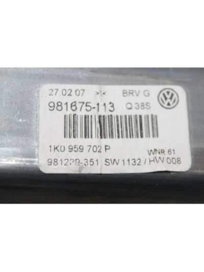 Recambio de motor elevalunas delantero izquierdo para volkswagen passat berlina (3c2) 1.9 tdi referencia OEM IAM 1K0959702P