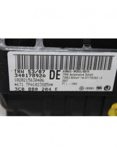 Recambio de airbag delantero derecho para volkswagen passat berlina (3c2) 1.9 tdi referencia OEM IAM 3C0880204F