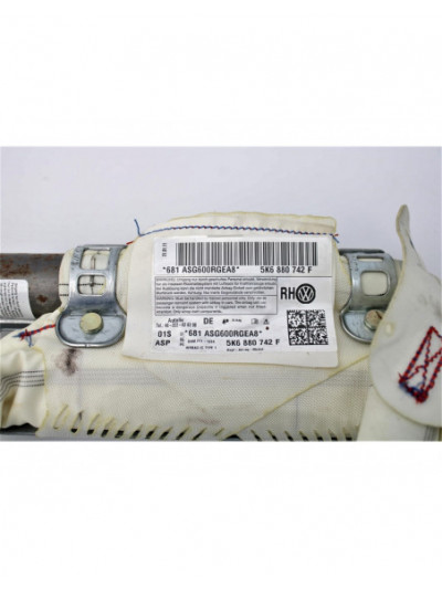 Recambio de airbag cortina delantero derecho para volkswagen golf vi (5k1) advance bluemotion referencia OEM IAM 5K6880742F