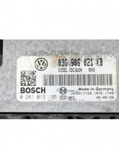 Recambio de centralita motor uce para volkswagen touran (1t1) 1.9 tdi referencia OEM IAM 03G906021