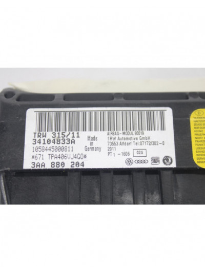 Recambio de airbag delantero derecho para volkswagen passat variant (365) exclusive bluemotion referencia OEM IAM 3AA880204
