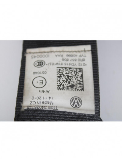 Recambio de cinturon seguridad trasero derecho para volkswagen polo (6r1) advance referencia OEM IAM 6R0857806