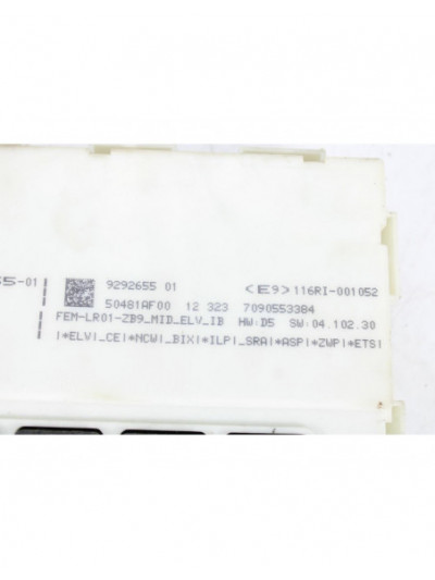 Recambio de centralita confort para bmw 1 (f20) 116 d referencia OEM IAM 929265501/9292655