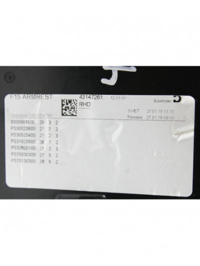 Recambio de apoyabrazos central para bmw x6 (f16) xdrive30d referencia OEM IAM 511610055913