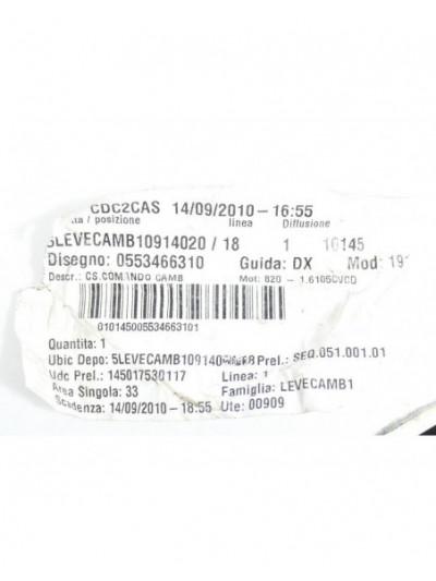 Palanca cambio ALFA ROMEO GIULIETTA Sprint 2010