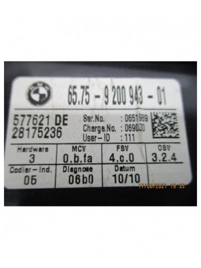 Luz interior BMW SERIE 1 BERLINA 118d 2007