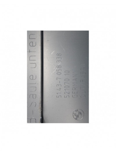 Recambio de guarnecido pilar b para bmw serie 3 berlina (e90) 318d referencia OEM IAM 51437058338