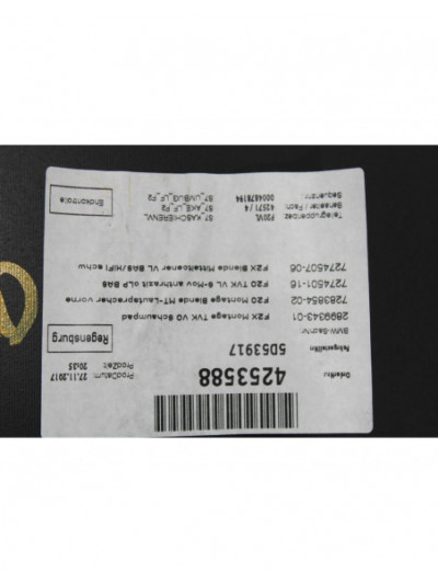 Guarnecido puerta delantera izquierda BMW SERIE 1 LIM. 5-TRG. 116d 2018