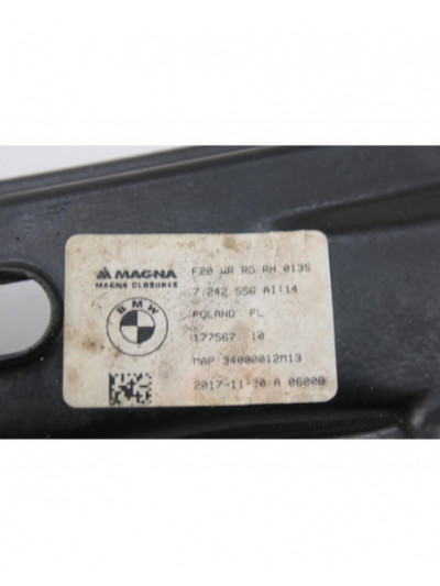 Recambio de elevalunas trasero derecho para bmw serie 1 lim. 5-trg. (f20) 116d referencia OEM IAM 7242556