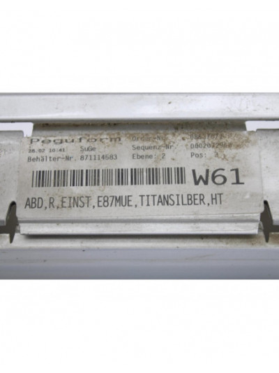 Recambio de faldon lateral para bmw serie 1 berlina (e81/e87) 120d referencia OEM IAM 51777184354DER.