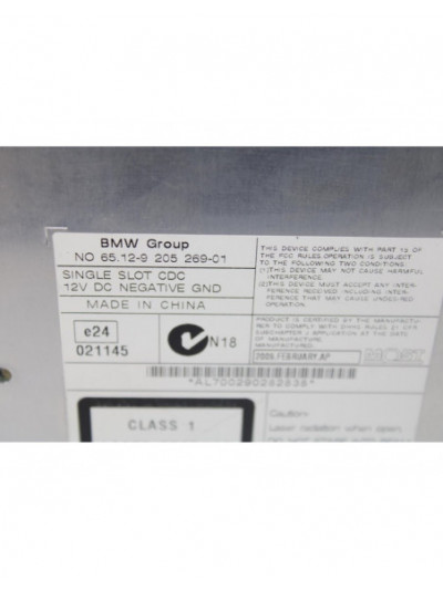 Recambio de sistema audio / radio cd para bmw x6 (e71) 3.0 turbodiesel cat referencia OEM IAM 65129205269