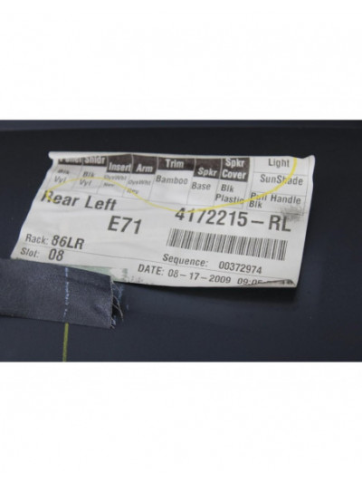 Recambio de guarnecido puerta trasera izquierda para bmw x6 (e71) 3.0 turbodiesel cat referencia OEM IAM 71W417301