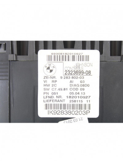 Cuadro instrumentos BMW SERIE 1 CABRIO 118d 2013