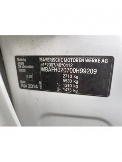 bmw x6 (e71) del año 2014