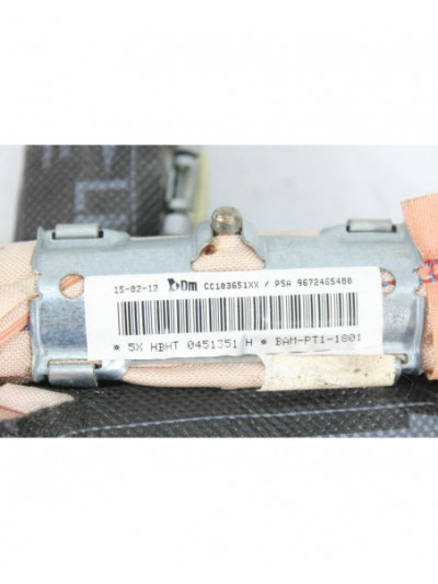 Recambio de airbag cortina delantero derecho para citroën ds3 style referencia OEM IAM 9672465480