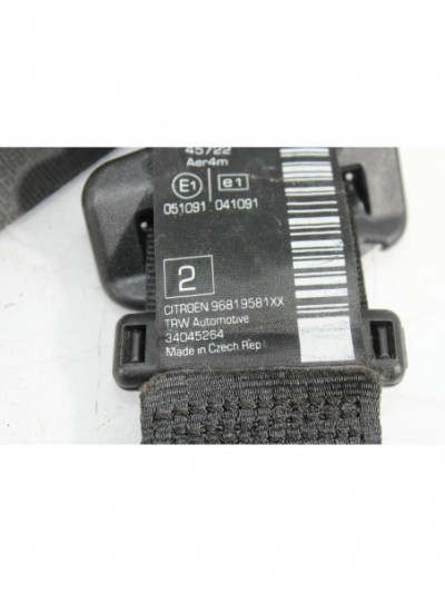 Recambio de cinturon seguridad trasero derecho para citroën ds3 style referencia OEM IAM 34088581A00/96819581XX