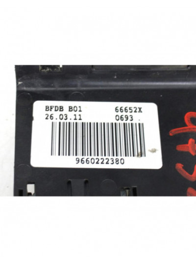 Recambio de caja reles / fusibles para citroën berlingo furgoneta/monovolumen (b9) 1.6 hdi 90 referencia OEM IAM 9660222380