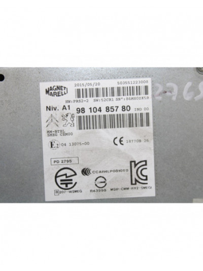 Recambio de sistema audio / radio cd para citroën c4 picasso business class referencia OEM IAM 9810485780