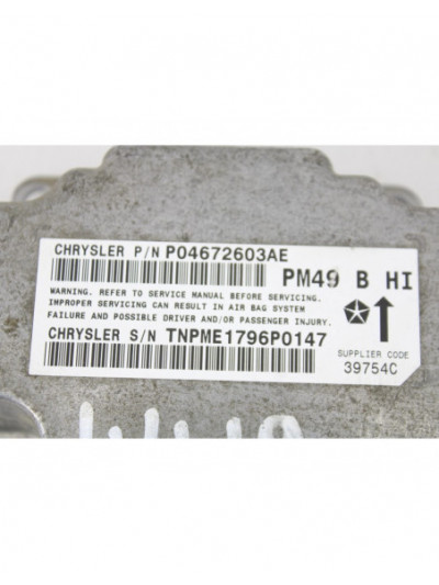 Recambio de centralita airbag para dodge caliber s referencia OEM IAM P04672603AE