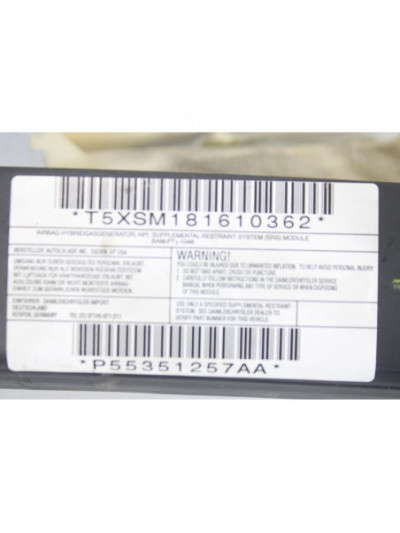 Airbag cortina delantero izquierdo DODGE CALIBER S 2006