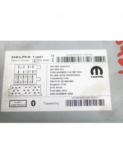 Recambio de sistema audio / radio cd para fiat punto (199_) 1.4 (199axb1a, 199bxb1a, 199bxb11, 199axb11) referencia OEM IAM