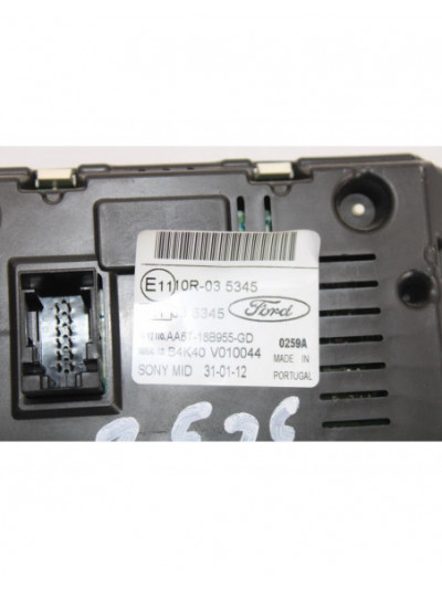 Recambio de pantalla multifuncion para ford fiesta (cb1) ambiente referencia OEM IAM AA6T18B955GD