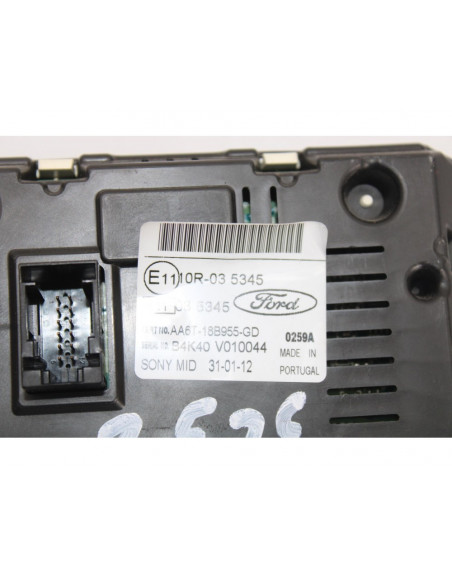 Recambio de pantalla multifuncion para ford fiesta (cb1) ambiente referencia OEM IAM AA6T18B955GD