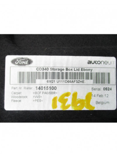 Recambio de guantera suelo para ford s-max (ca1) titanium (03.2010) referencia OEM IAM 6M21U111D