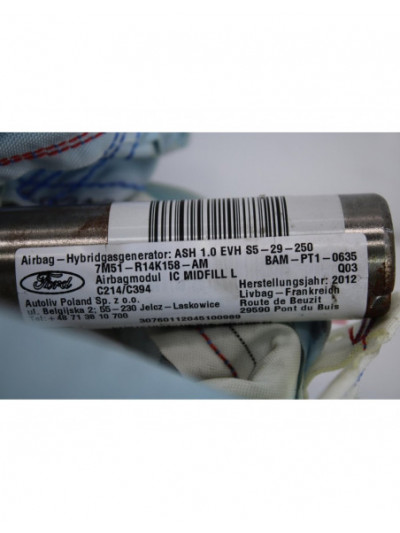 Recambio de airbag cortina delantero izquierdo para ford kuga (cbv) titanium referencia OEM IAM 7M51R14K158AM