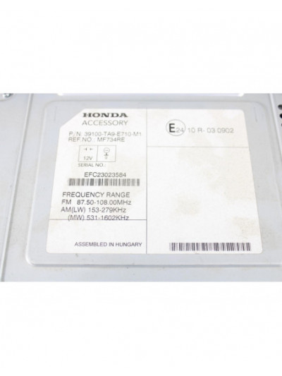 Recambio de sistema audio / radio cd para honda civic (fk) 1.6 i-dtec comfort referencia OEM IAM 39100TA9E710M1
